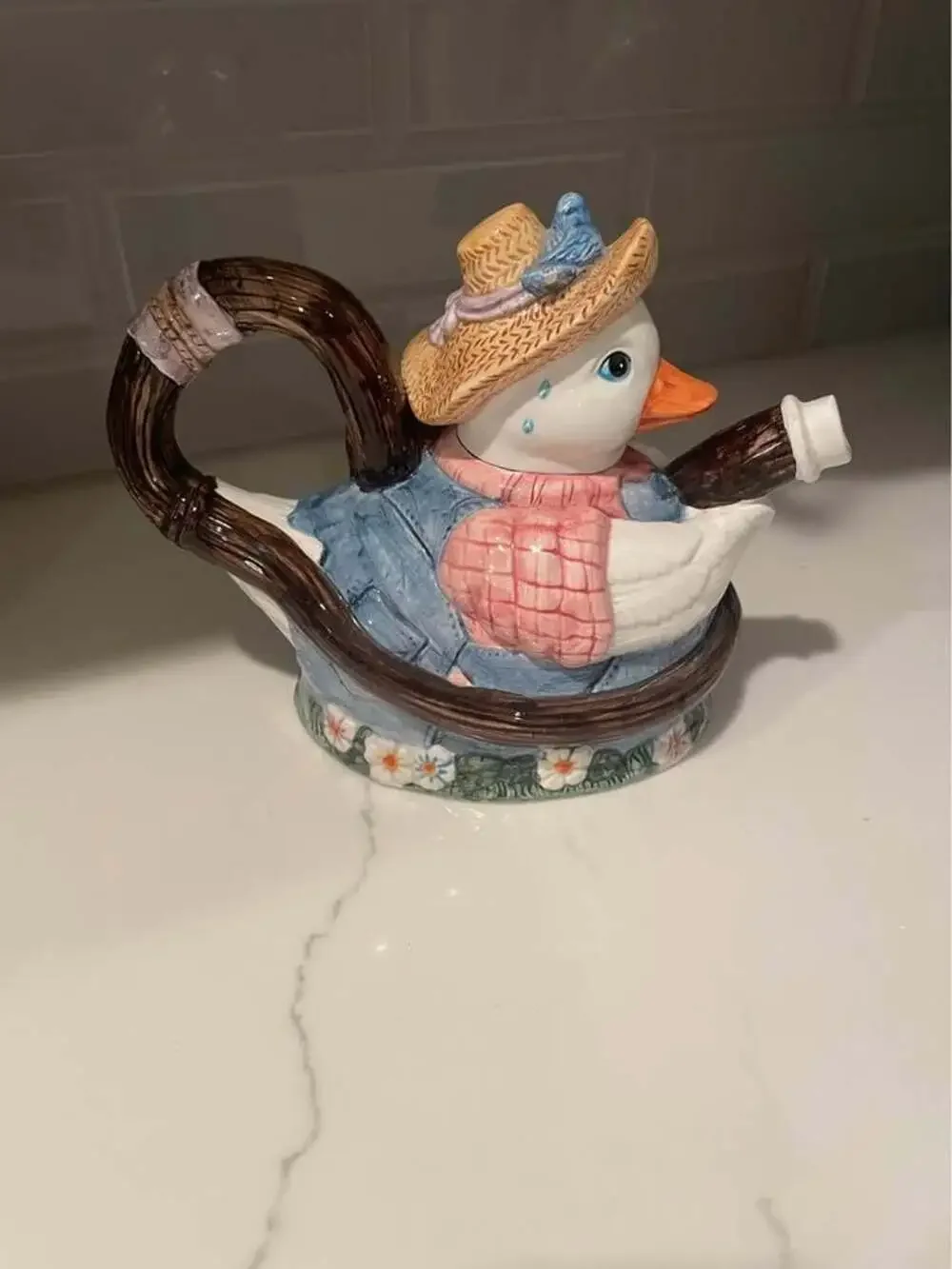 Fitz and Floyd Gooseberry Lane Pitcher from 1994